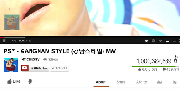 Screen shot from first video to hit one billion views on youtube.com